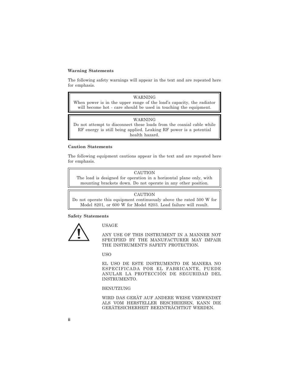 Bird Technologies 8201 User Manual | Page 4 / 27