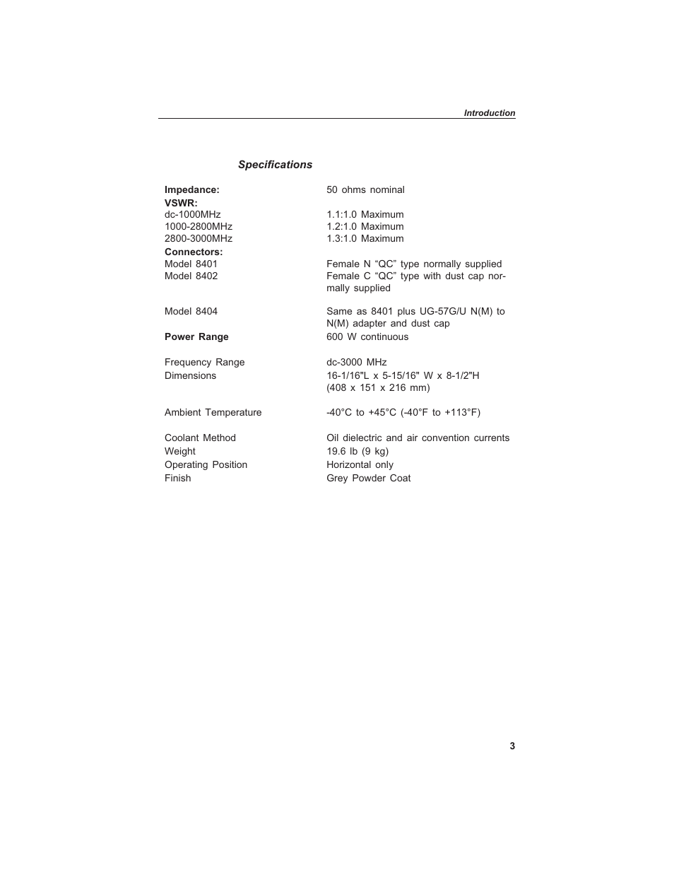 Bird Technologies 8401 User Manual | Page 13 / 27