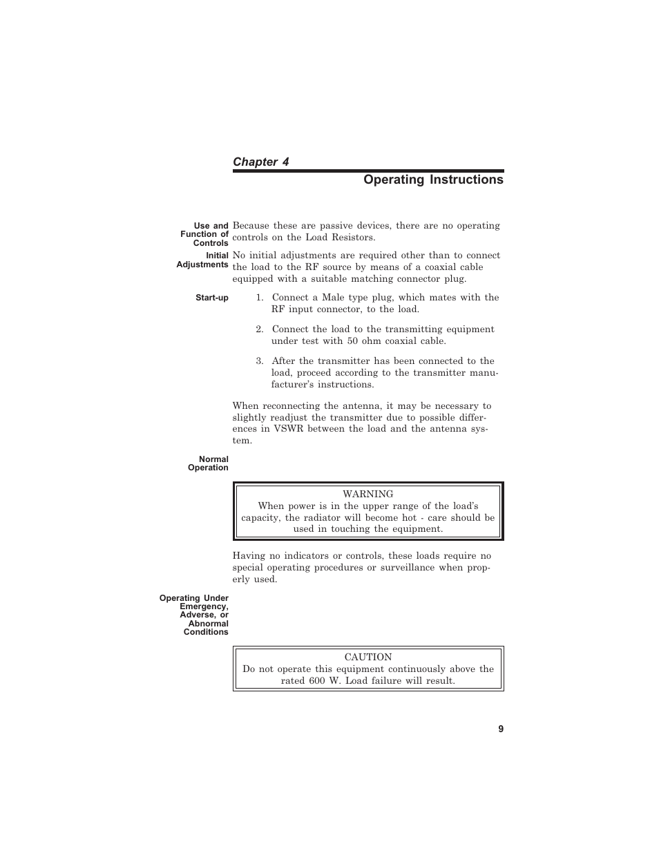 Operating instructions | Bird Technologies 8401 User Manual | Page 19 / 27