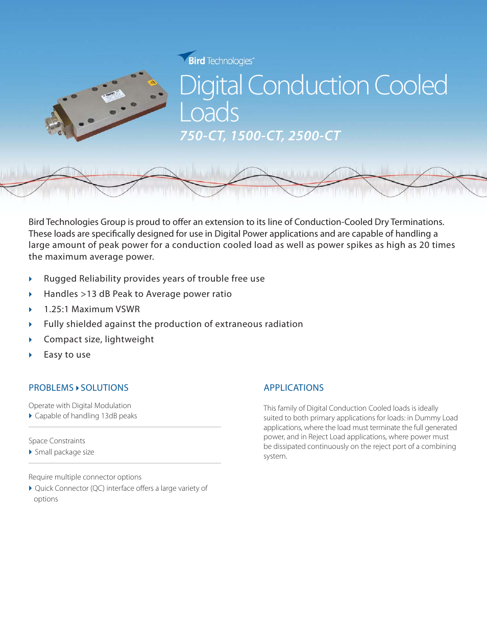 Bird Technologies 2500-CT User Manual | 2 pages