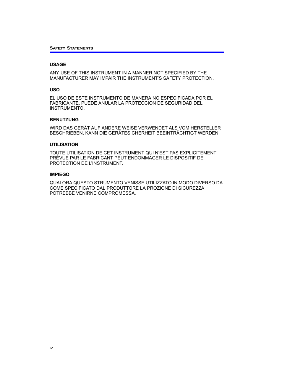 Safety statements | Bird Technologies 8890-320 Series User Manual | Page 6 / 36