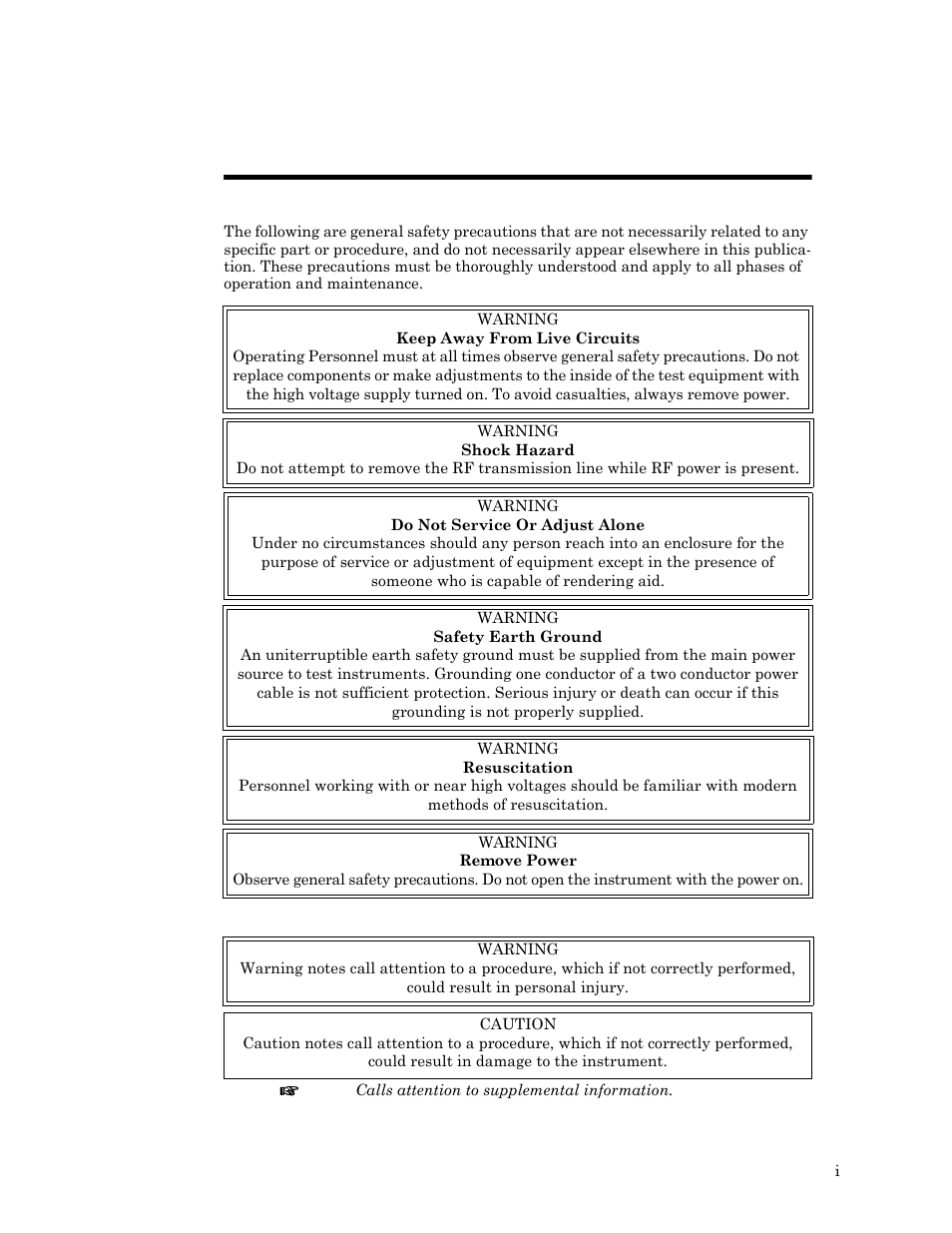 Safety symbols, Safety precautions | Bird Technologies 8578B150 Series User Manual | Page 3 / 33