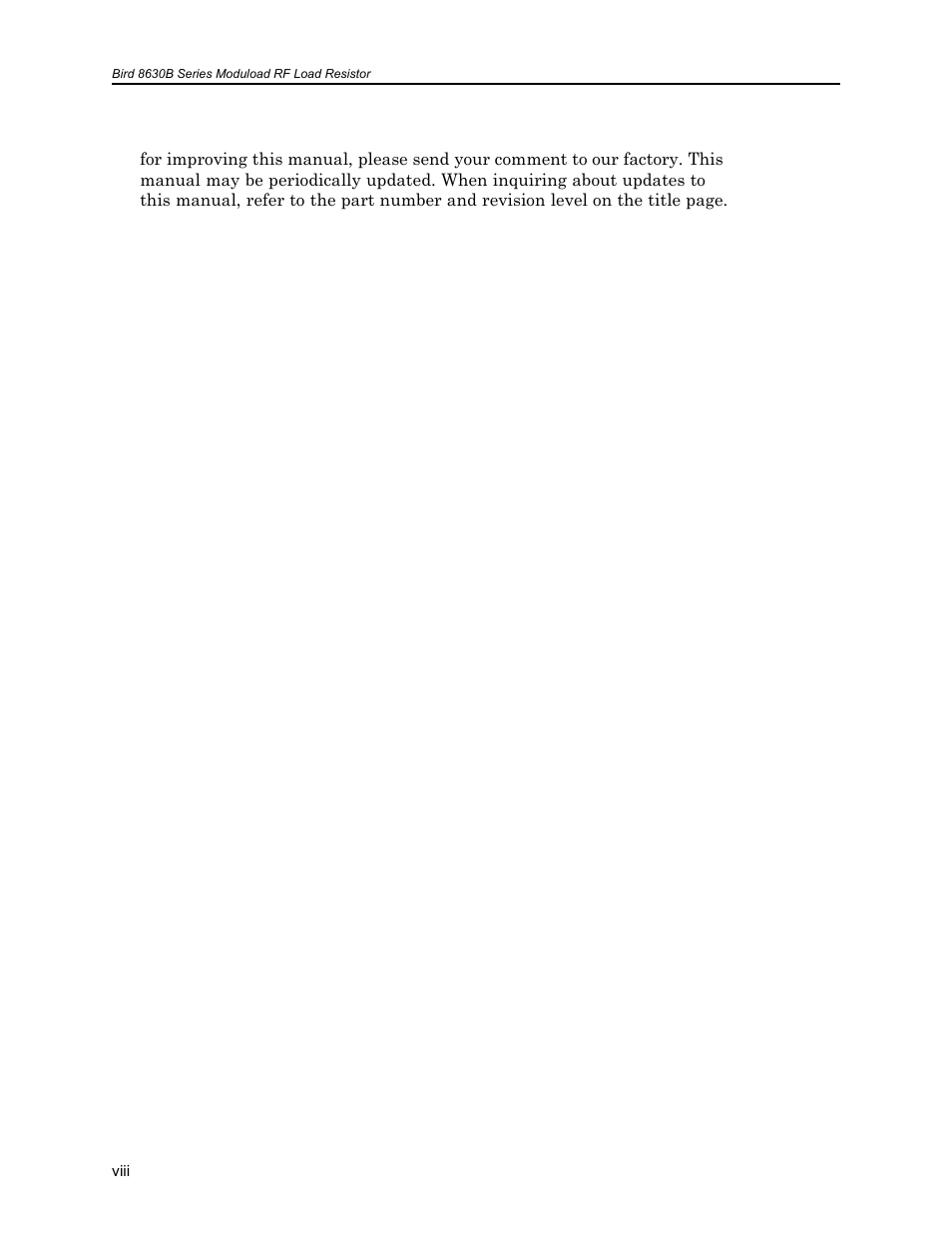 Bird Technologies 8630B Series User Manual | Page 10 / 62