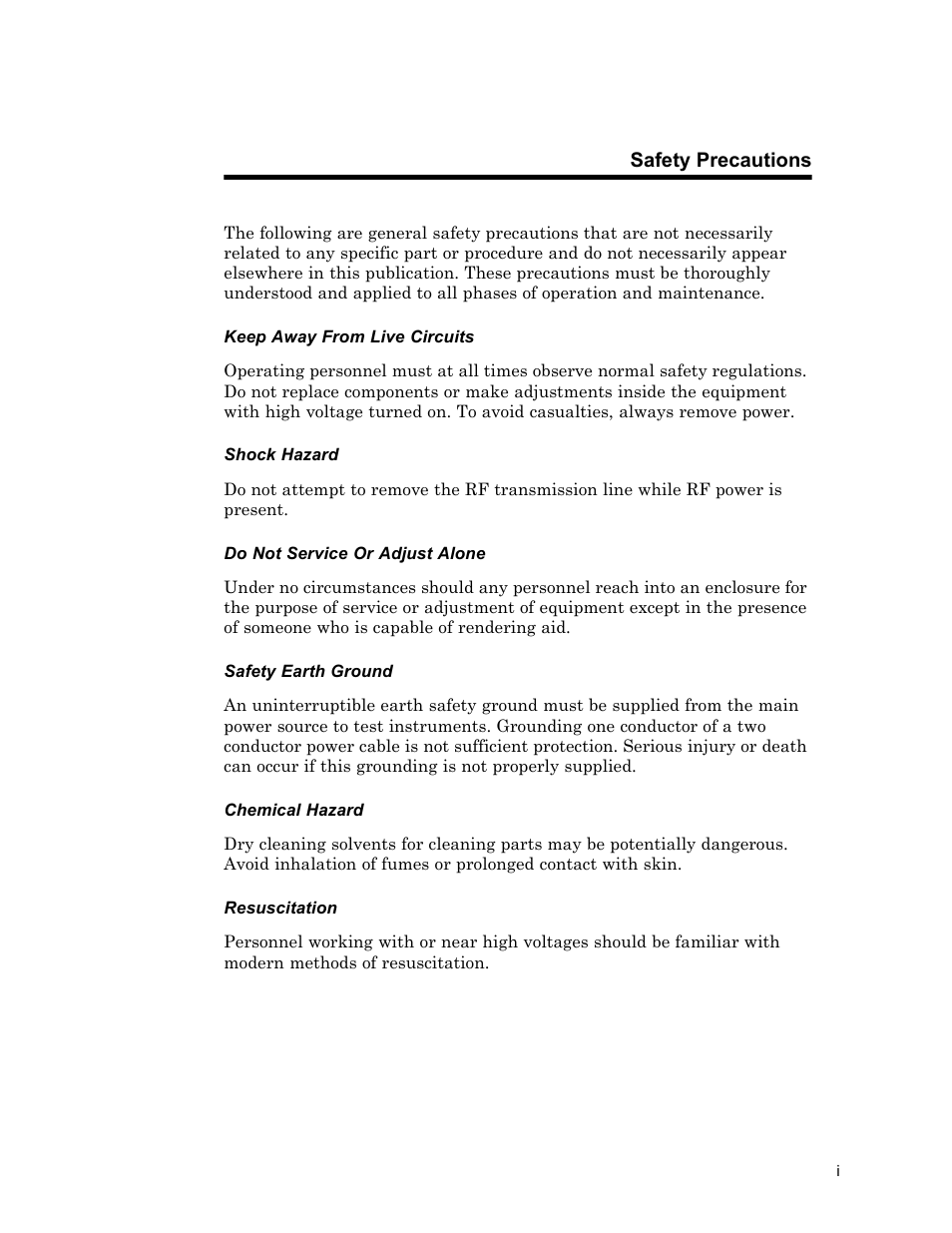 Safety precautions | Bird Technologies 8630B Series User Manual | Page 3 / 62