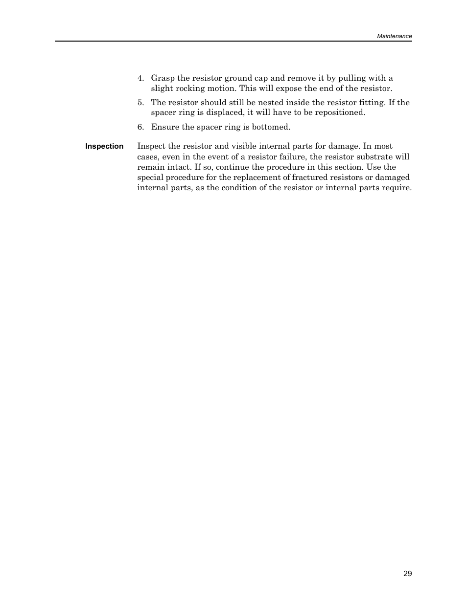 Inspection | Bird Technologies 8630B Series User Manual | Page 45 / 62