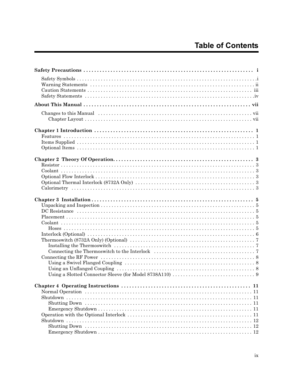 Bird Technologies 8730 Series User Manual | Page 11 / 34