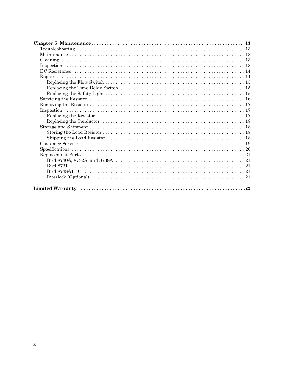 Bird Technologies 8730 Series User Manual | Page 12 / 34