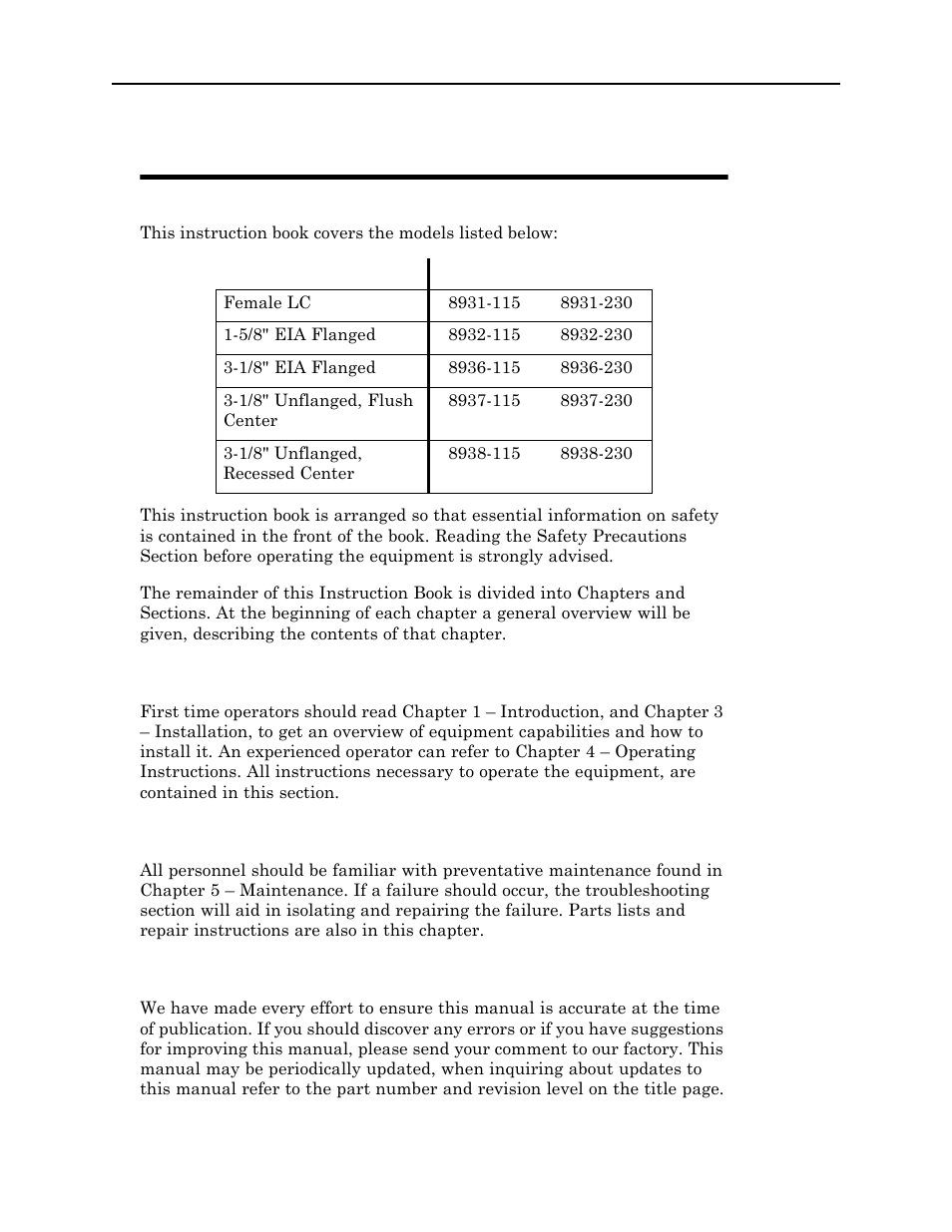 About this manual | Bird Technologies 8930 Series User Manual | Page 8 / 37