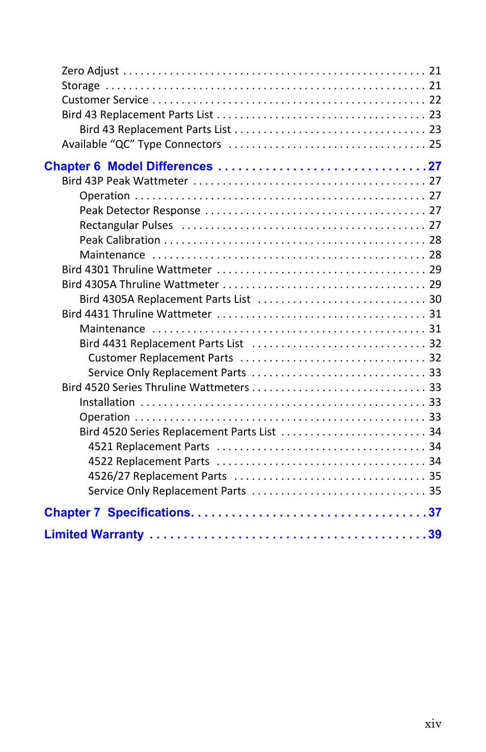 Bird Technologies 4527 User Manual | Page 11 / 51