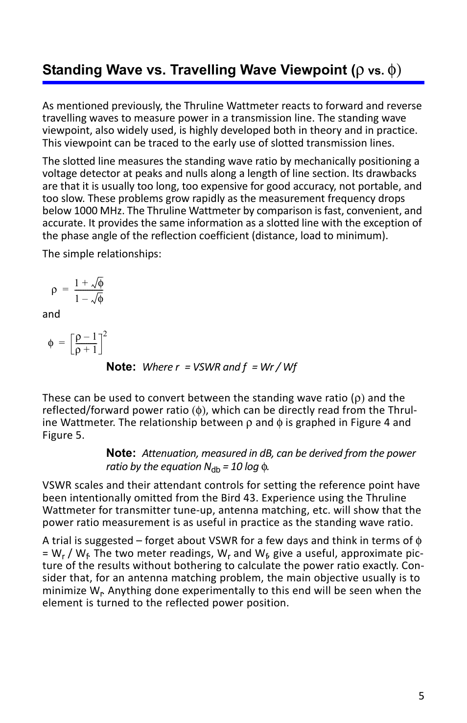 Standing wave vs. travelling wave viewpoint | Bird Technologies 4527 User Manual | Page 17 / 51