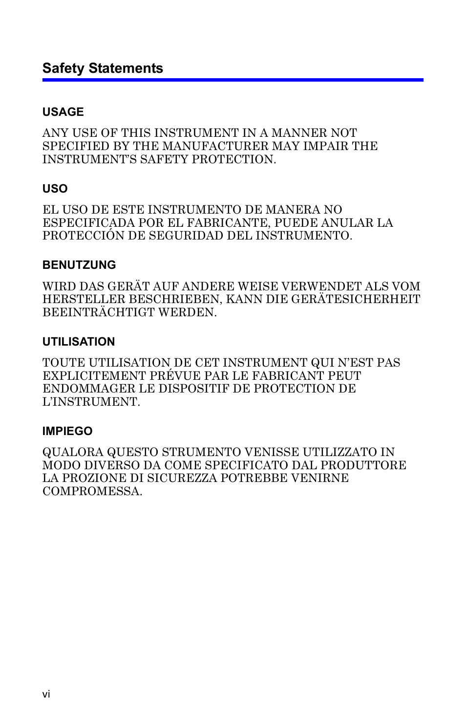 Safety statements | Bird Technologies 4304A User Manual | Page 6 / 38