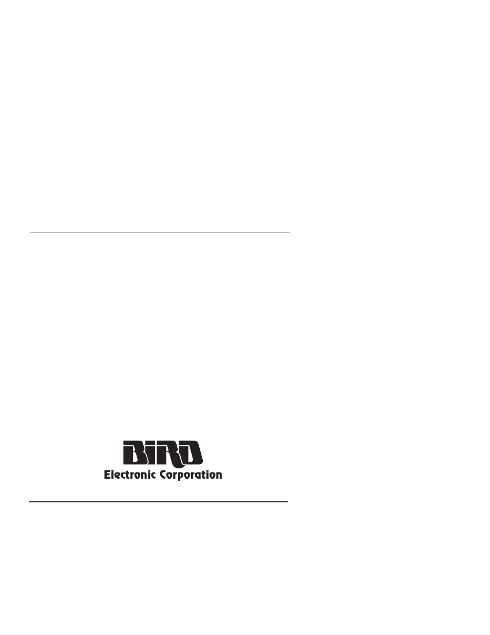 Bird Technologies 4308 User Manual | 36 pages