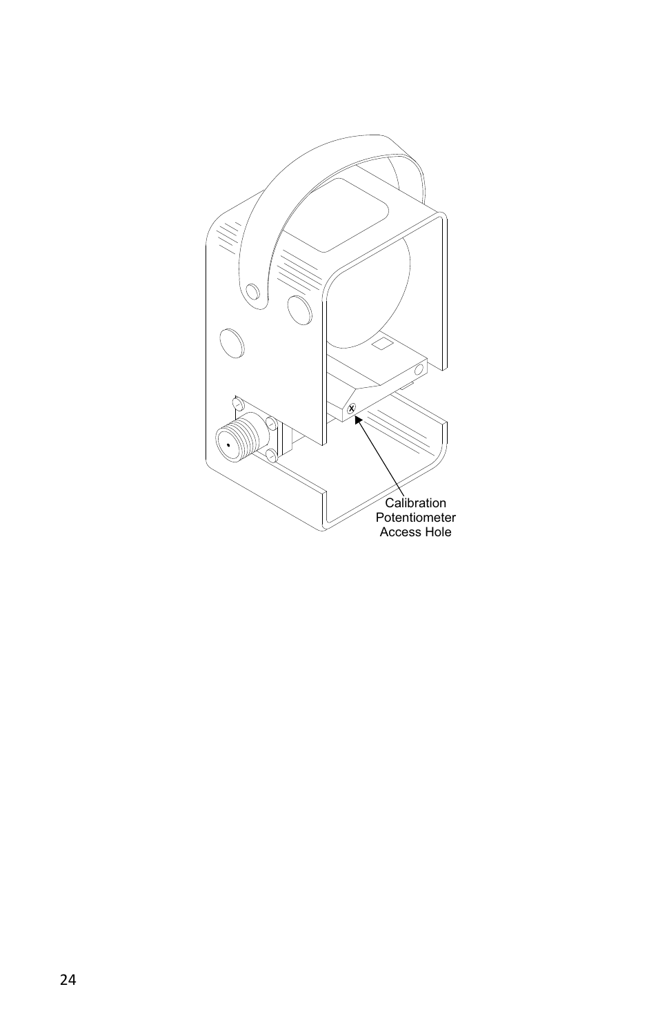 Figure 10 calibration potentiometer, 24 figure 10 calibration potentiometer | Bird Technologies 4412A User Manual | Page 34 / 38