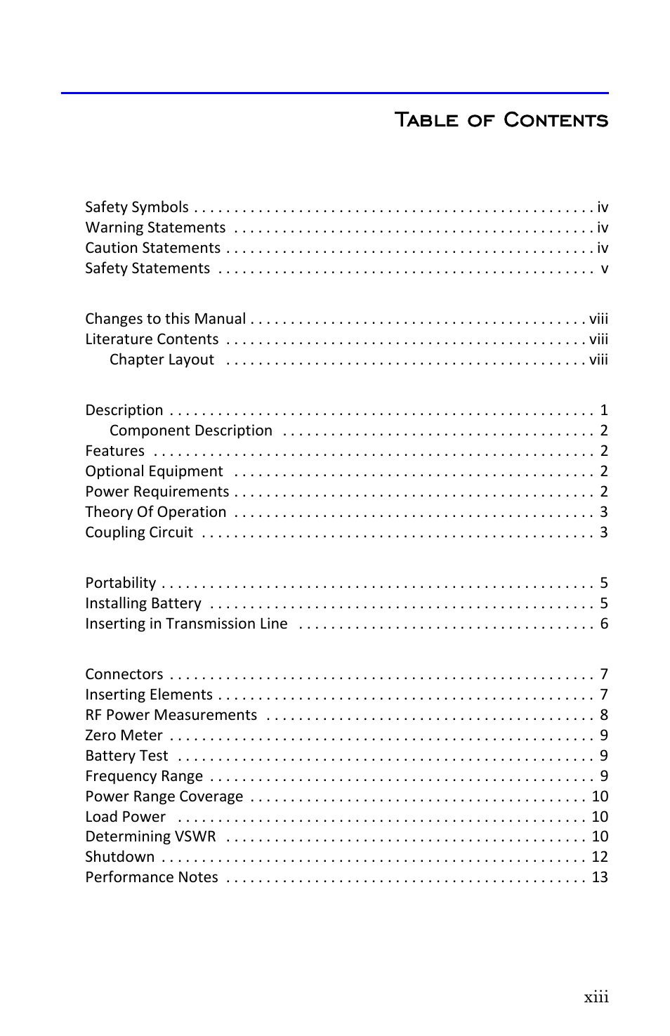 Bird Technologies 4412A User Manual | Page 9 / 38