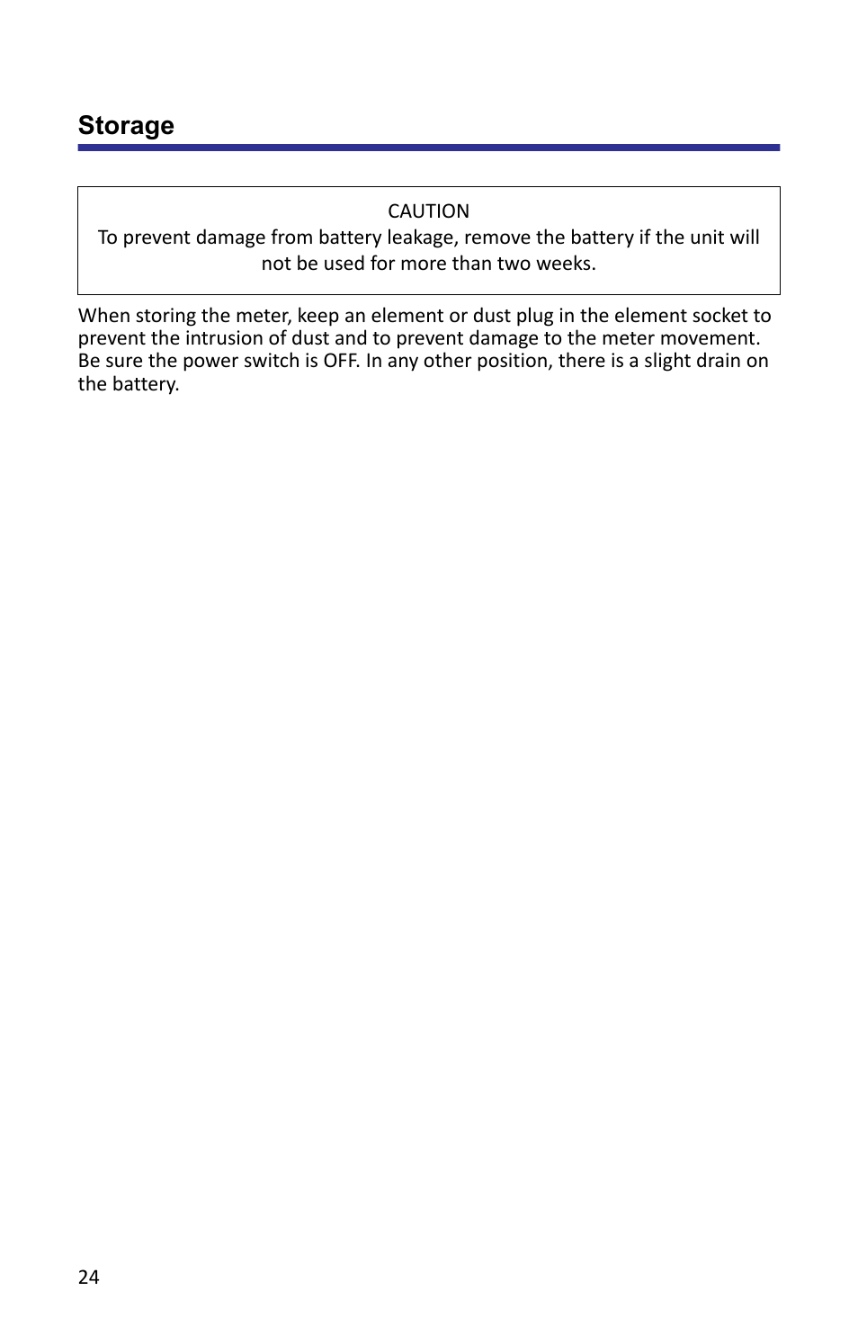 Storage | Bird Technologies APM-16 User Manual | Page 36 / 41