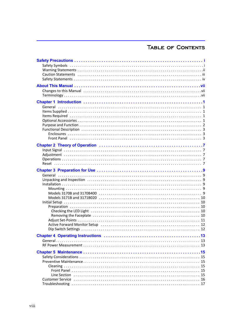 Bird Technologies 3171B020 User Manual | Page 11 / 49