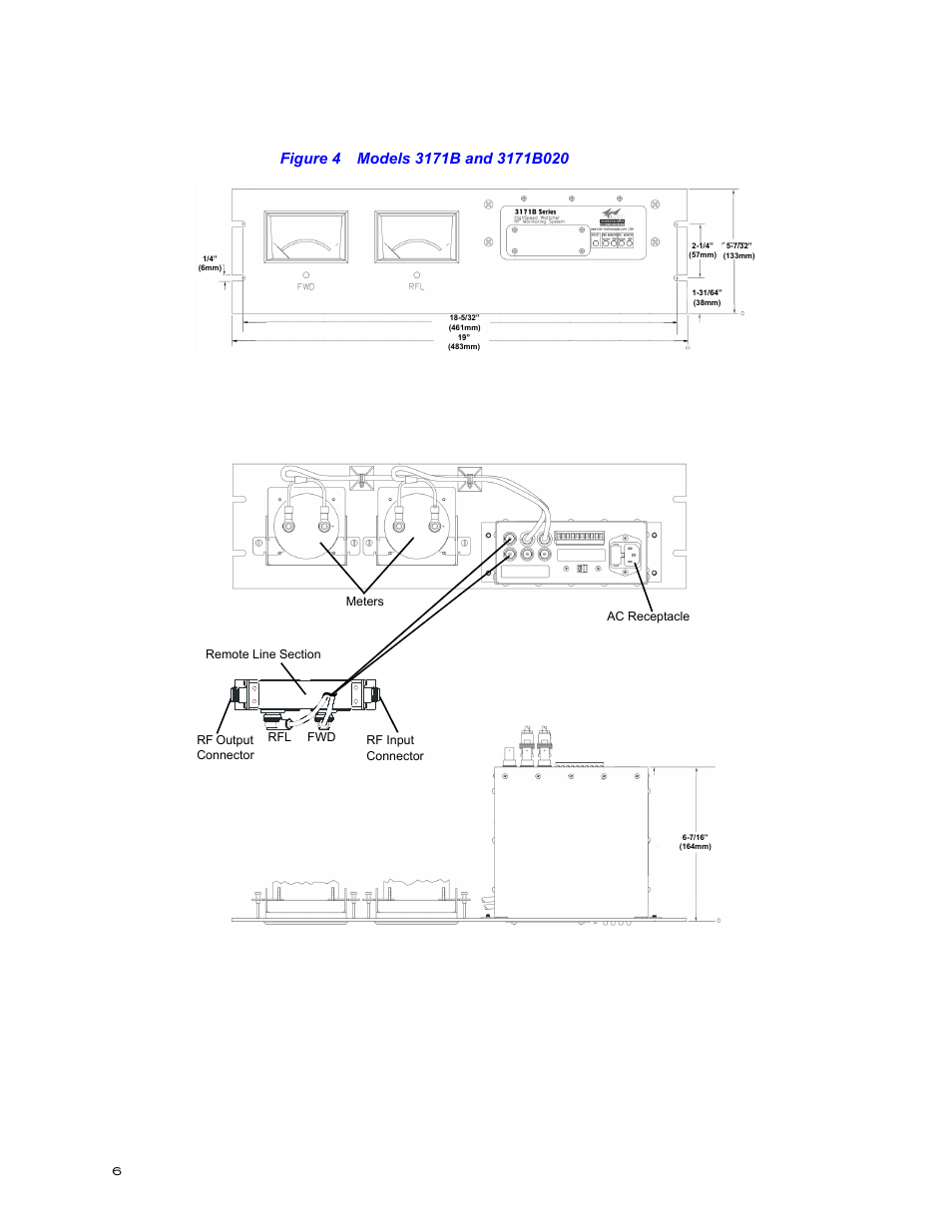Figure 4 models 3171b and 3171b020 | Bird Technologies 3171B020 User Manual | Page 18 / 49