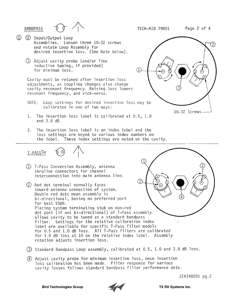 Bird Technologies 11-70 Series User Manual | Page 12 / 20