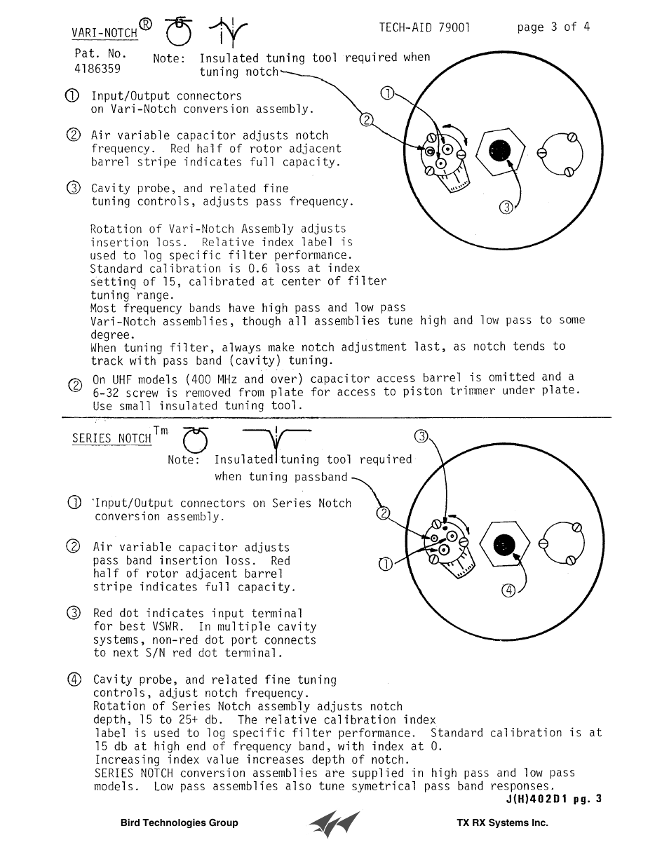 Bird Technologies 11-70 Series User Manual | Page 13 / 20