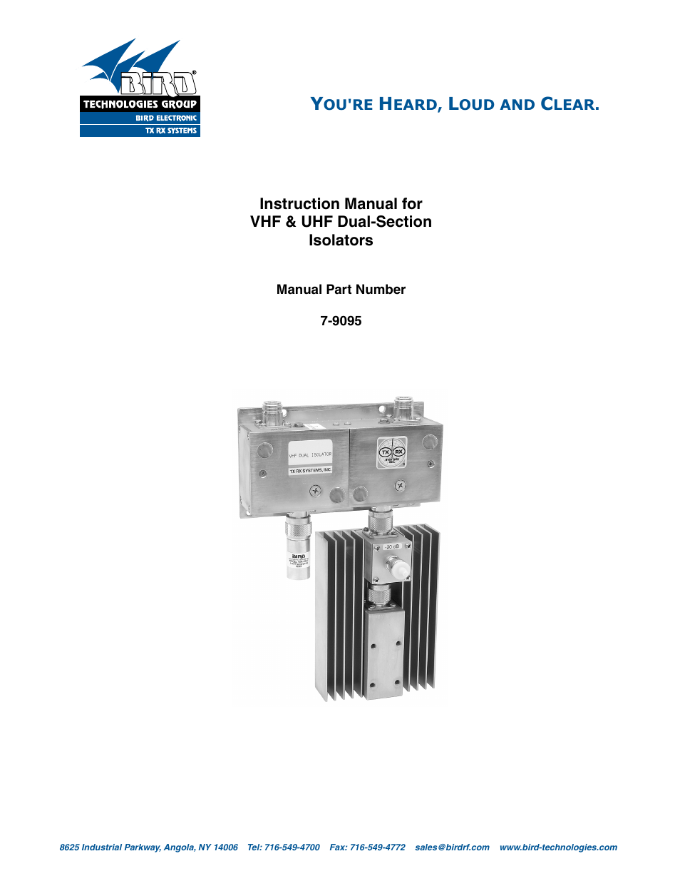 Bird Technologies 81-37-25 Series User Manual | 16 pages