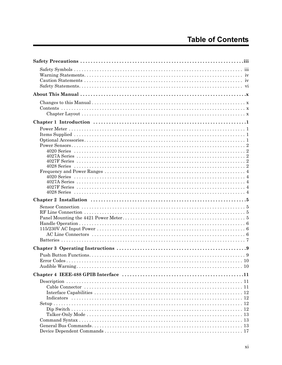 Bird Technologies 4421 User Manual | Page 11 / 64