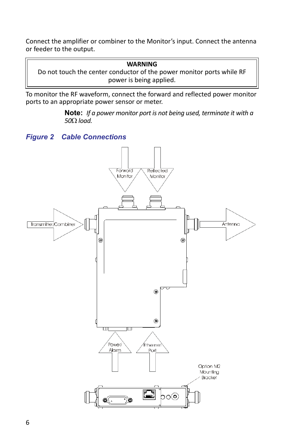 Figure 2 cable connections, Figure | Bird Technologies ACMI User Manual | Page 18 / 48