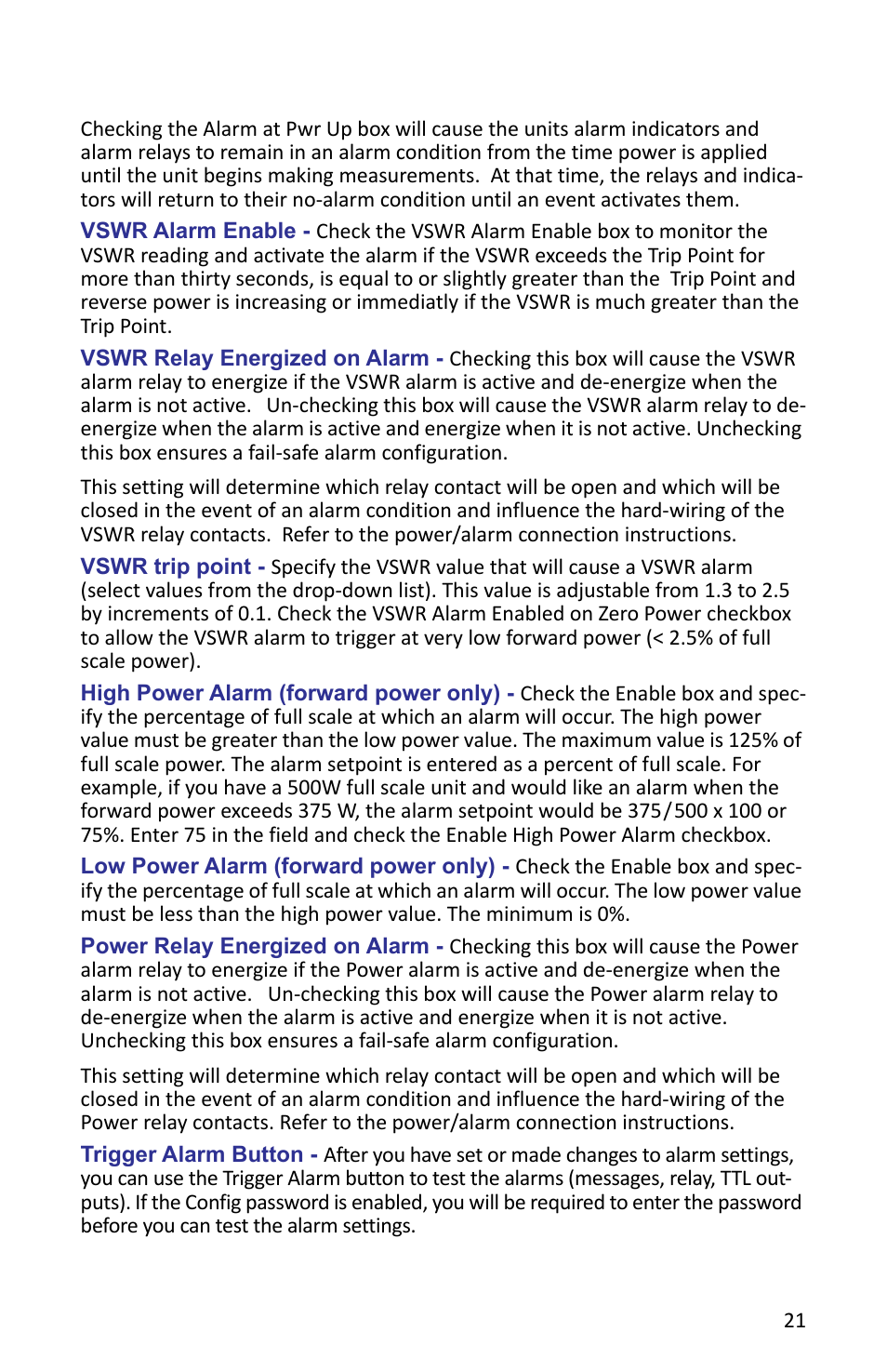 Bird Technologies ACMI User Manual | Page 33 / 48