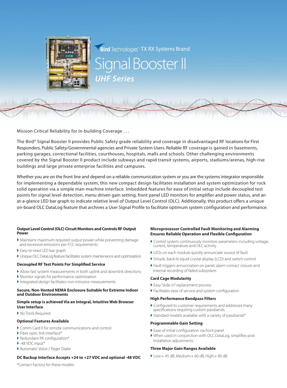 Bird Technologies 61-70-50 Series User Manual | 2 pages