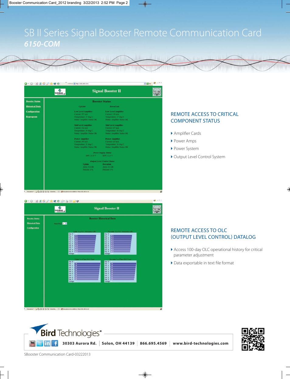 6150-com | Bird Technologies 6150-COM User Manual | Page 2 / 2