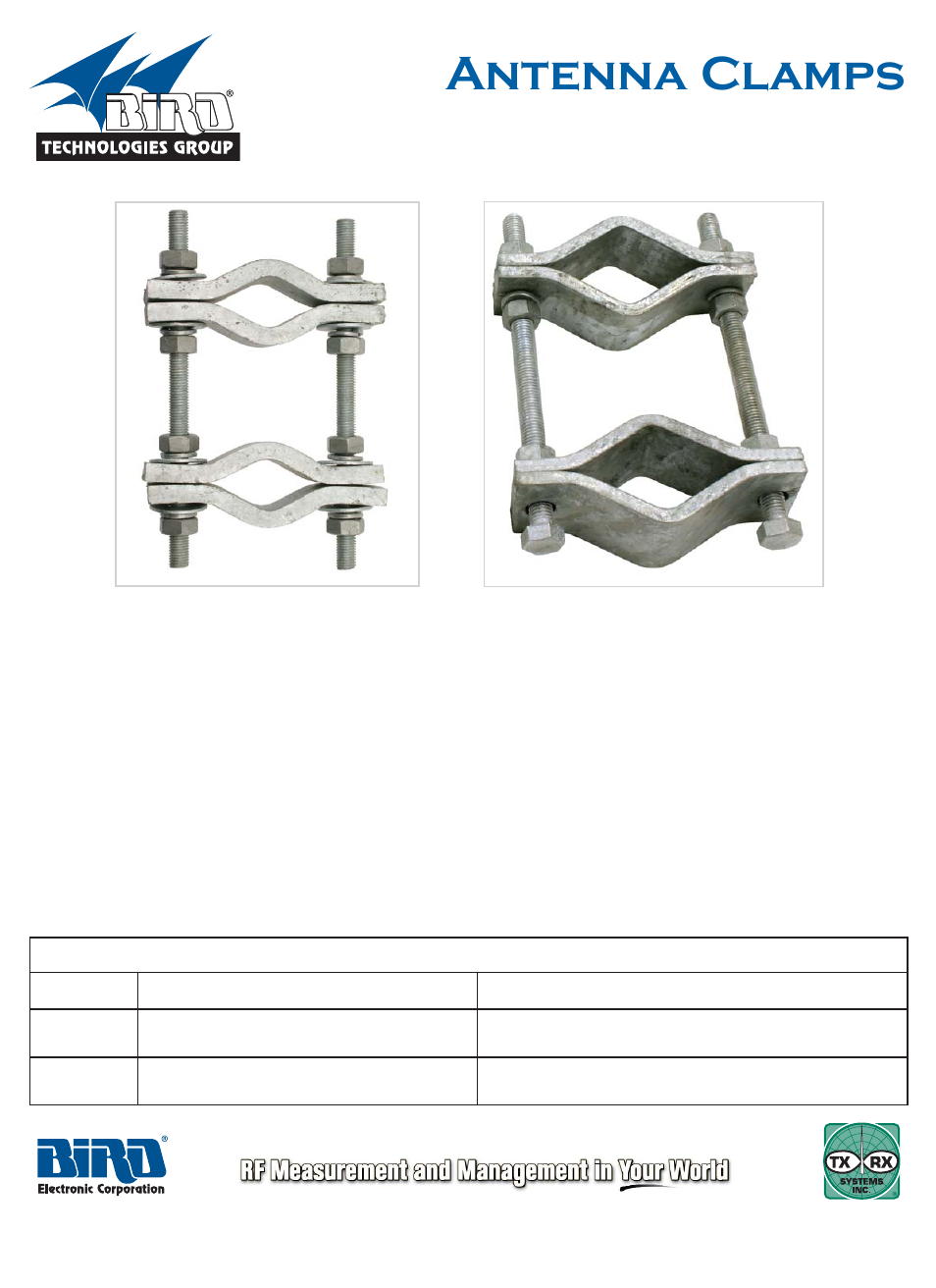 Bird Technologies 91-00-114 User Manual | 1 page