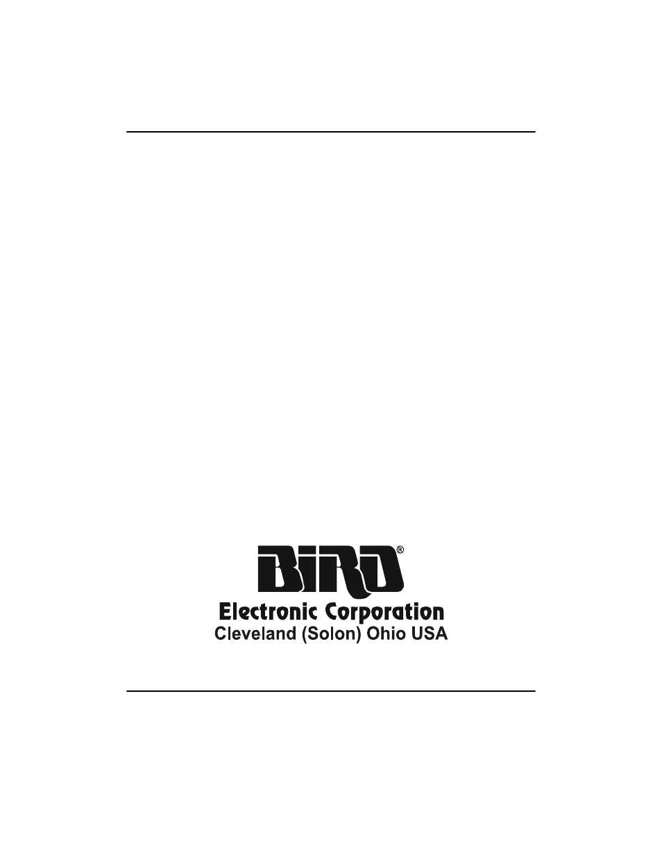 Bird Technologies 7000A545 User Manual | 8 pages
