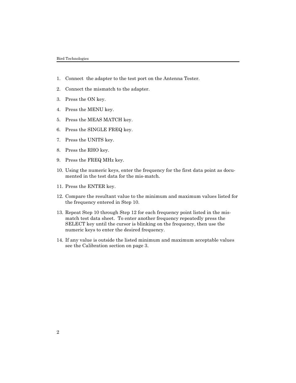 Instructions | Bird Technologies 7000A545 User Manual | Page 4 / 8