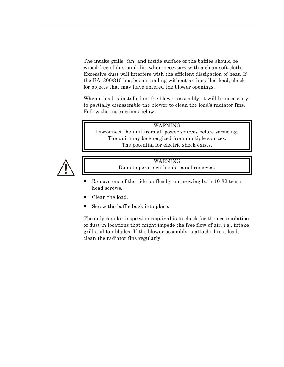 Maintenance | Bird Technologies BA-310 Series User Manual | Page 22 / 29