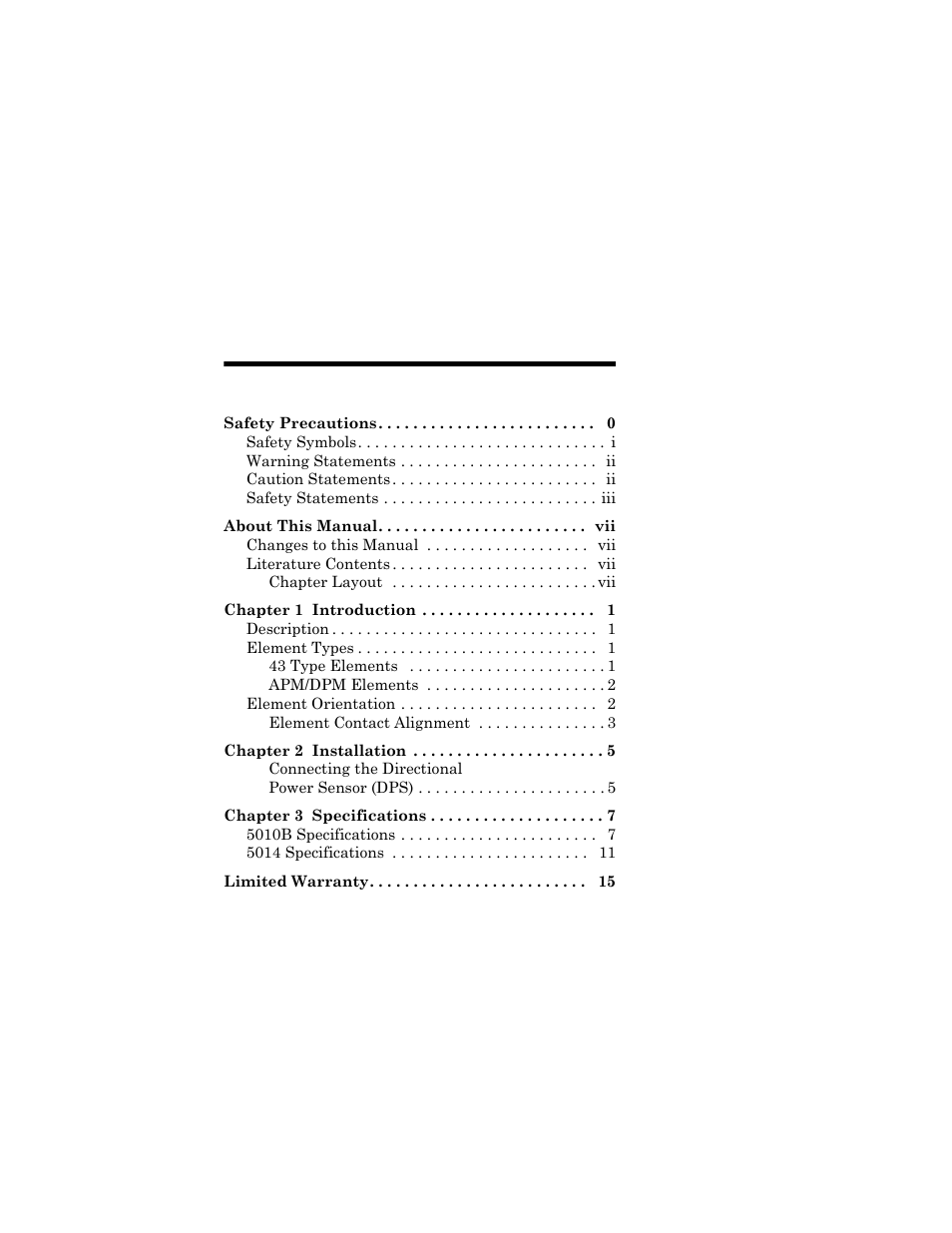 Bird Technologies 5010 Series-Manual User Manual | Page 11 / 27