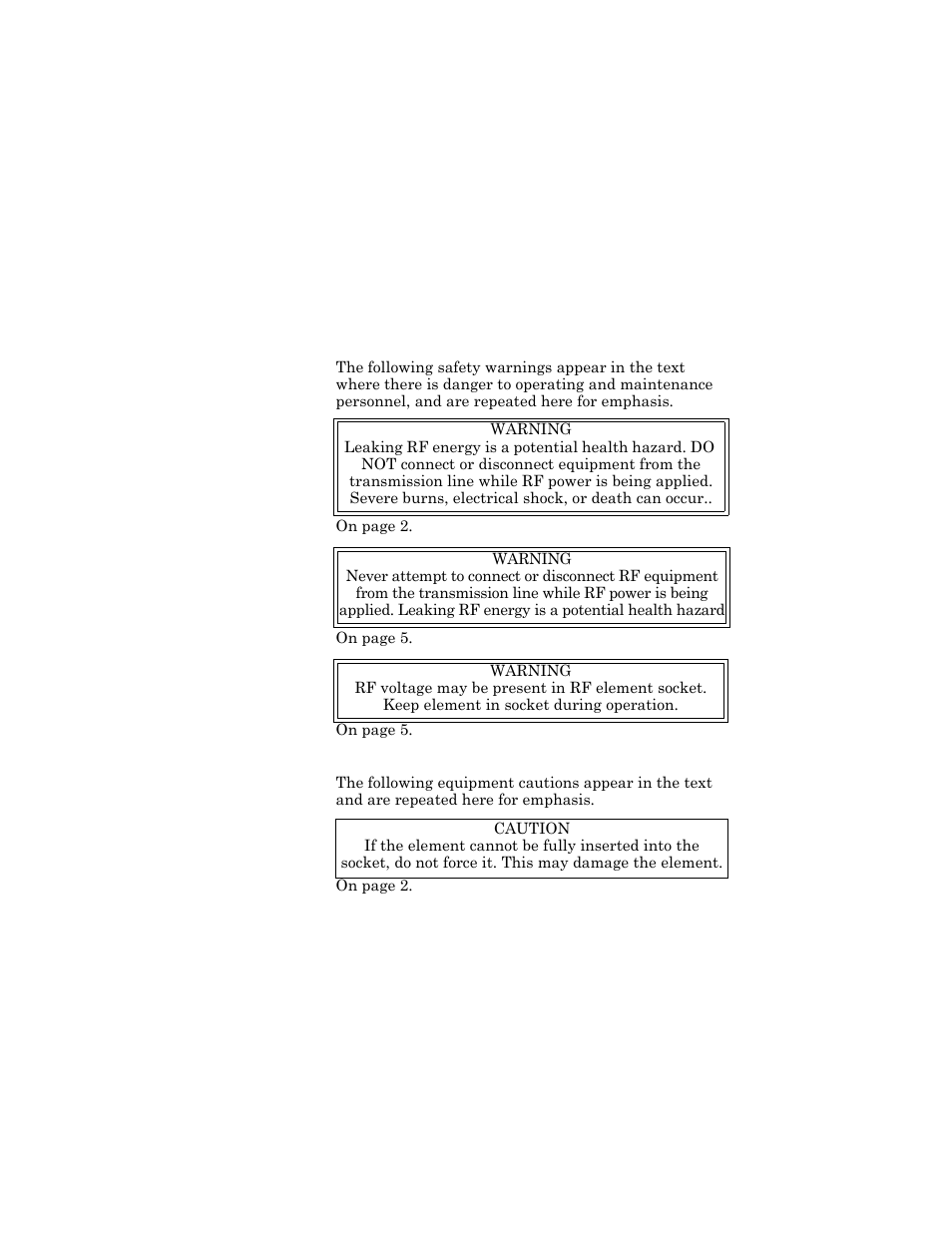 Bird Technologies 5010 Series-Manual User Manual | Page 4 / 27