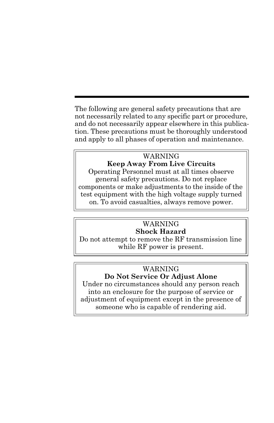 Safety precautions | Bird Technologies 5015 Series-Manual User Manual | Page 2 / 31