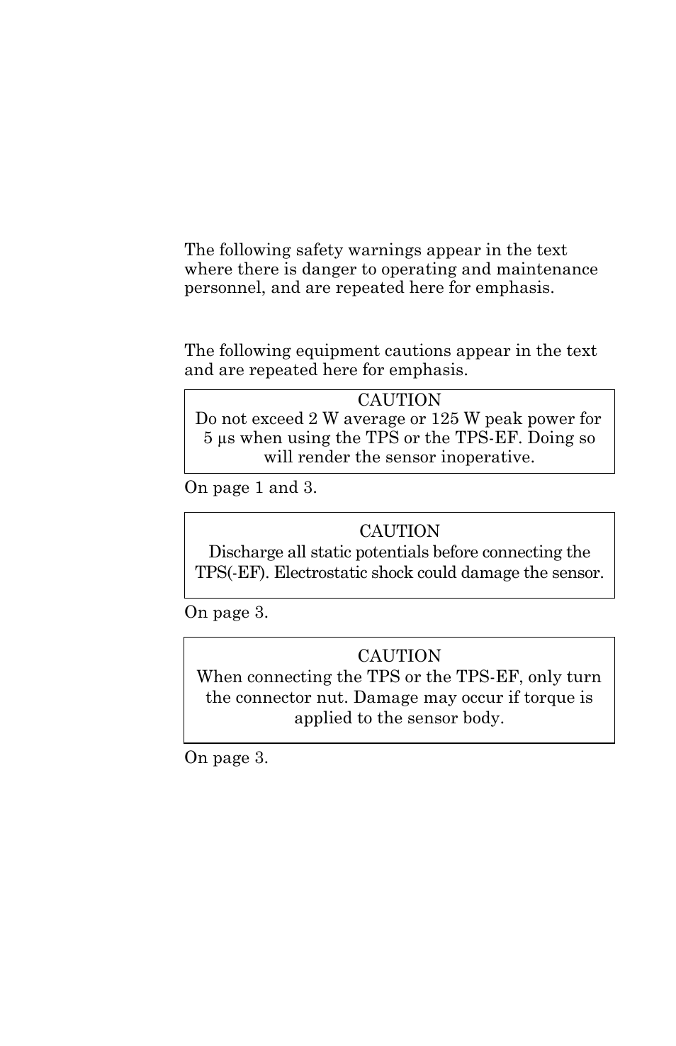 Warning statements, Caution statements | Bird Technologies 5015 Series-Manual User Manual | Page 4 / 31