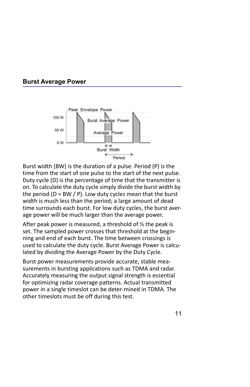 Burst average power, Figure 3 burst average power | Bird Technologies 5019D-Manual User Manual | Page 23 / 59