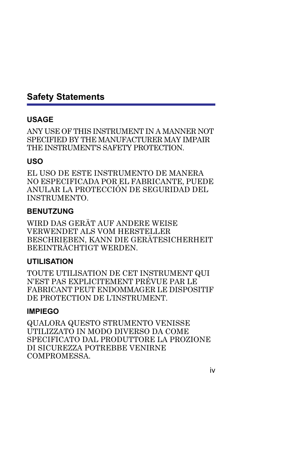 Safety statements | Bird Technologies 5019D-Manual User Manual | Page 5 / 59