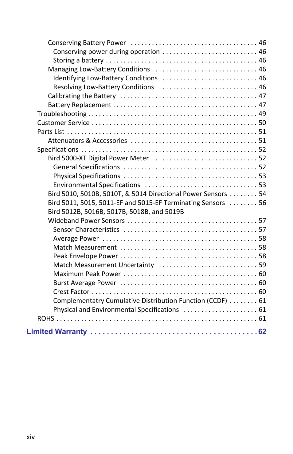 Bird Technologies 5000-XT-Manual User Manual | Page 14 / 239