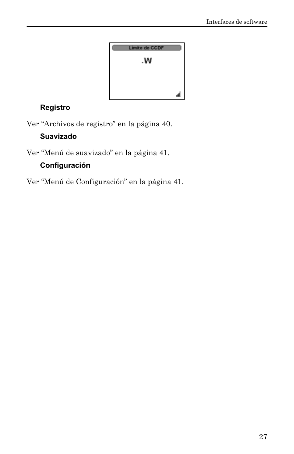 Registro, Suavizado, Configuración | Bird Technologies 5000-XT-Manual User Manual | Page 197 / 239