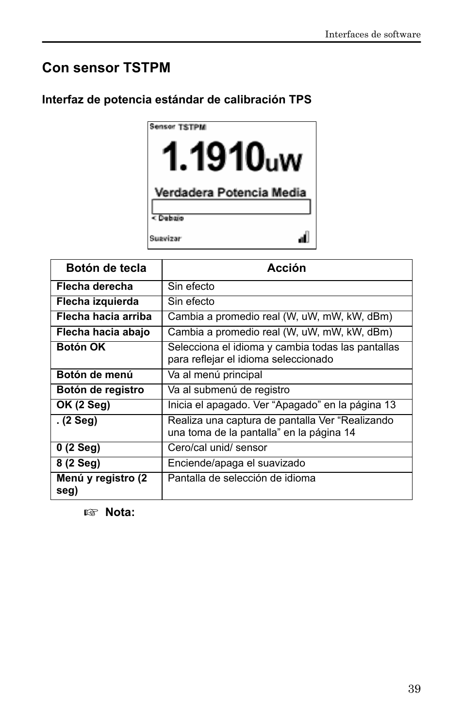 Con sensor tstpm, Interfaz de potencia estándar de calibración tps | Bird Technologies 5000-XT-Manual User Manual | Page 209 / 239