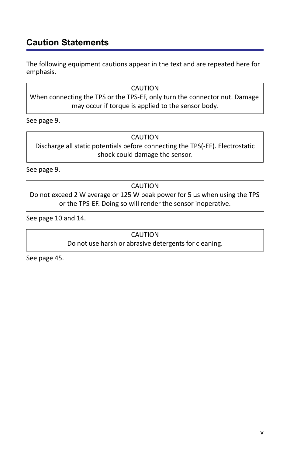 Caution statements | Bird Technologies 5000-XT-Manual User Manual | Page 5 / 239