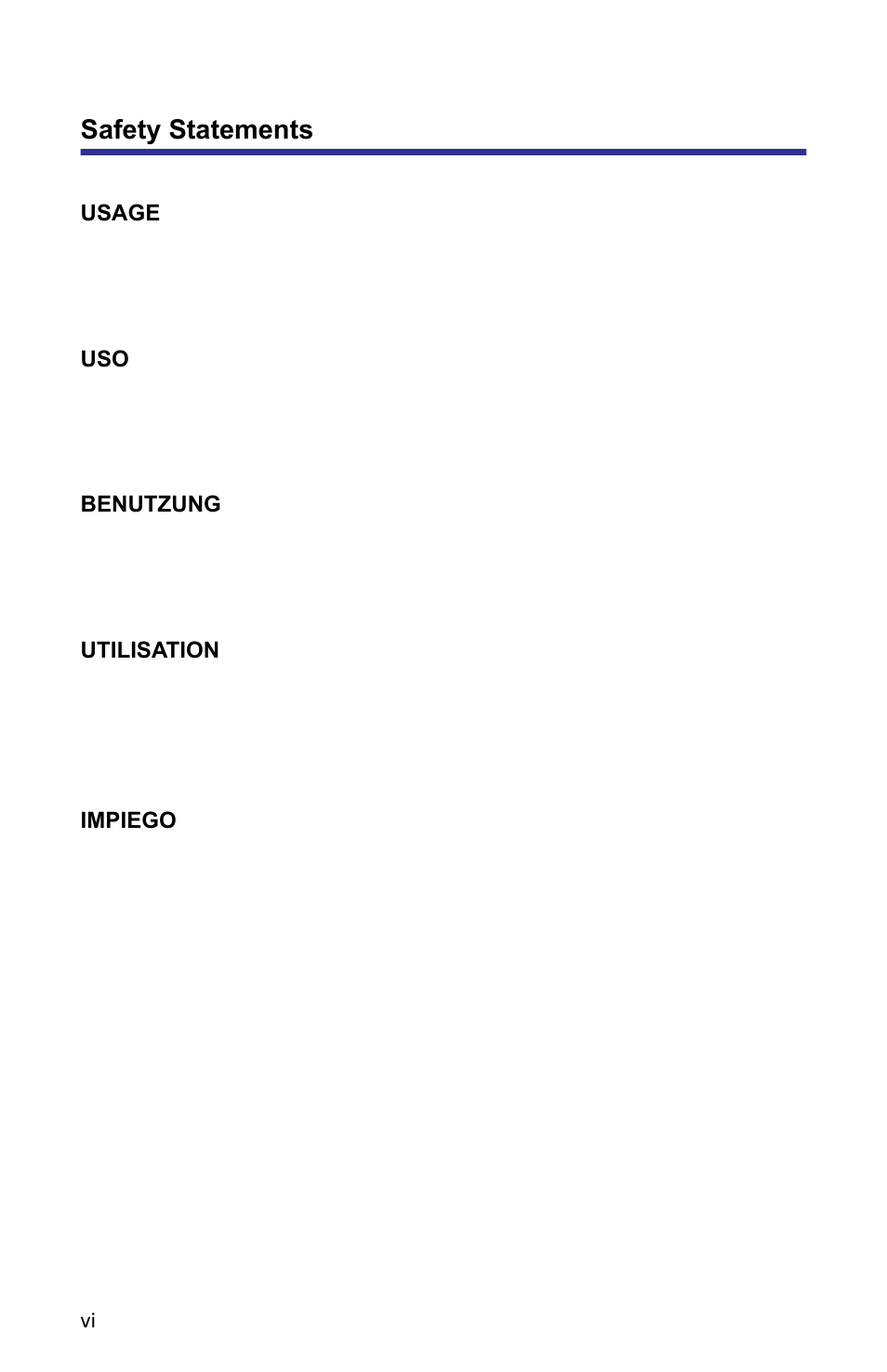 Safety statements | Bird Technologies 5000-XT-Manual User Manual | Page 6 / 239