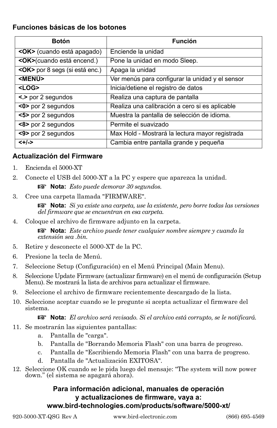 Bird Technologies 5000-XT-Quick Start User Manual | Page 6 / 9