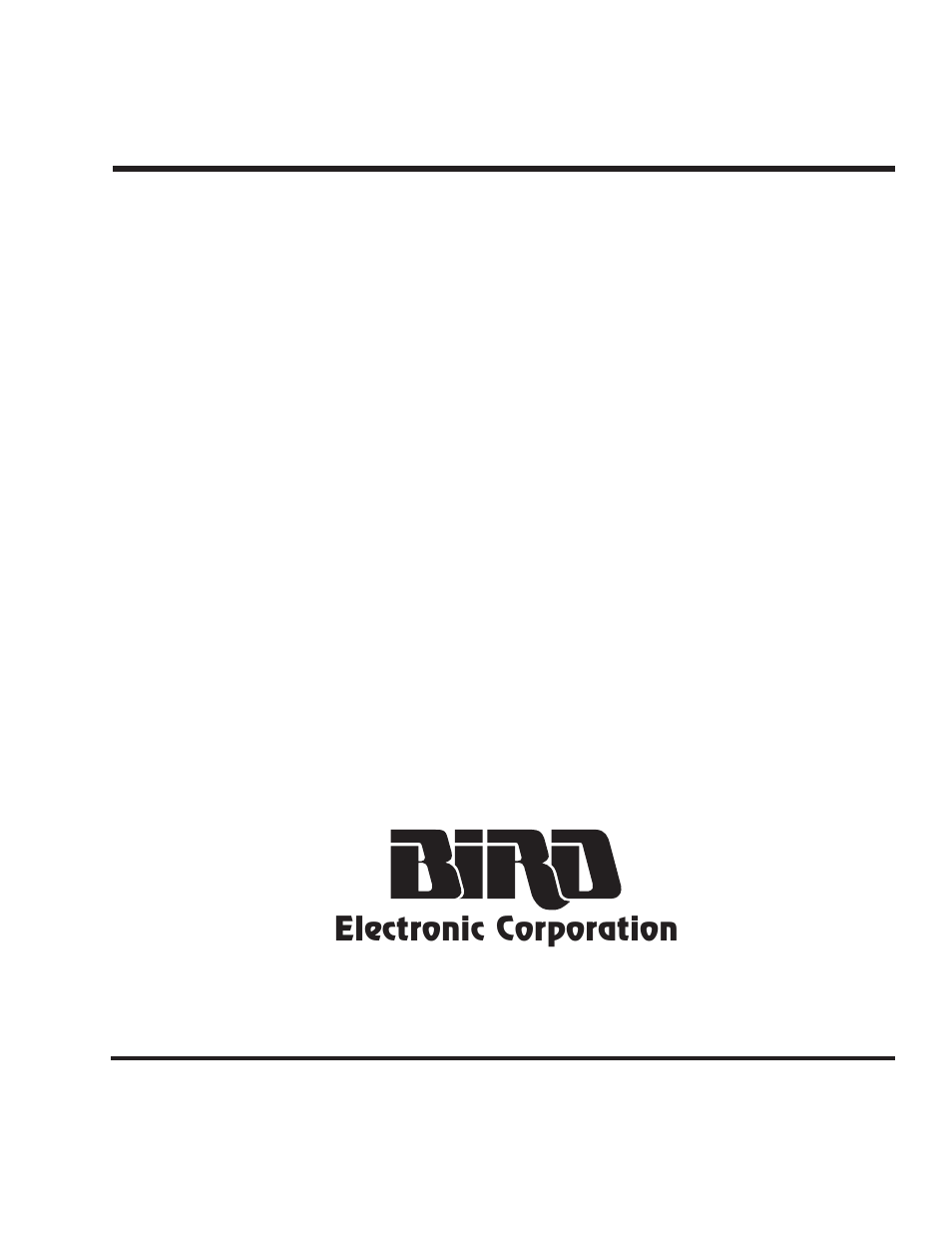 Bird Technologies 4201 Series User Manual | 27 pages