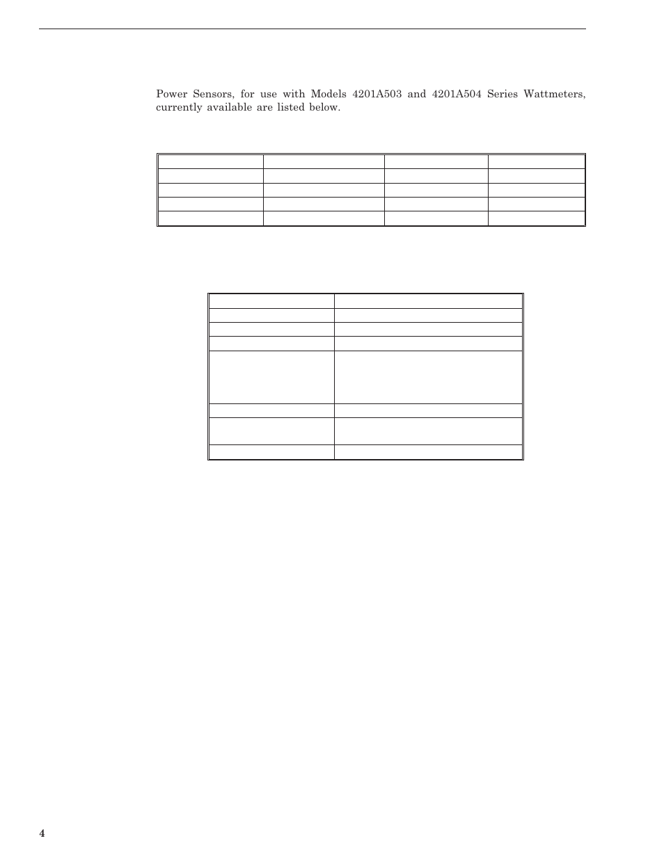 Power sensors | Bird Technologies 4201 Series User Manual | Page 14 / 27