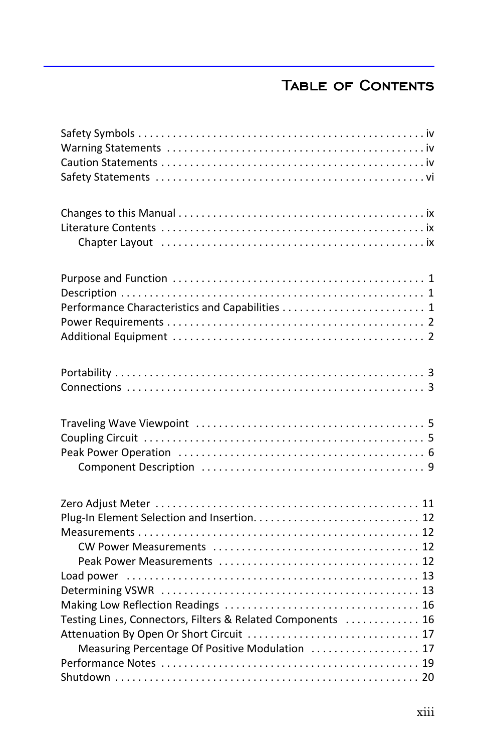 Bird Technologies 4314B User Manual | Page 11 / 46