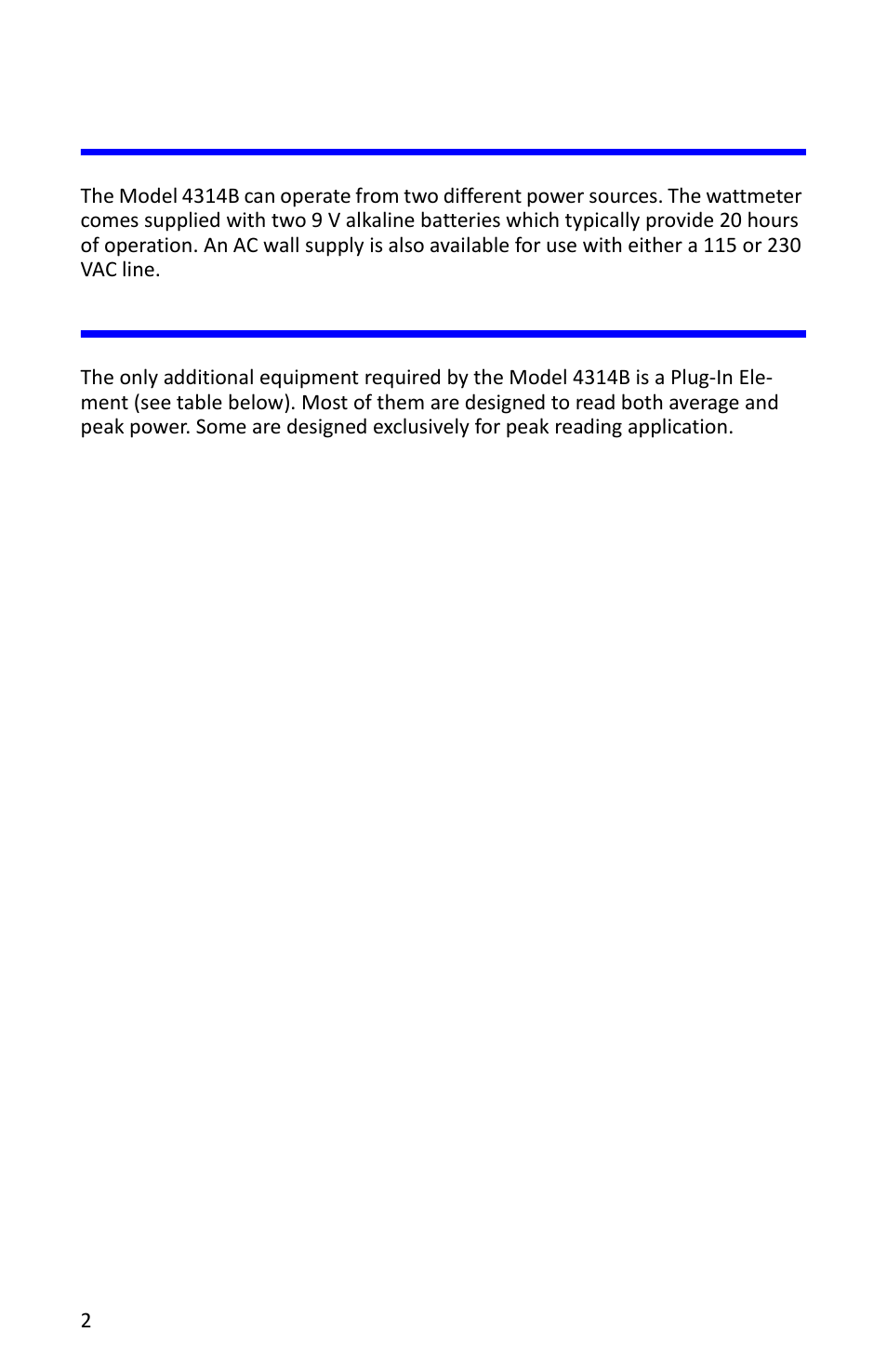 Power requirements, Additional equipment, Power requirements additional equipment | Bird Technologies 4314B User Manual | Page 14 / 46