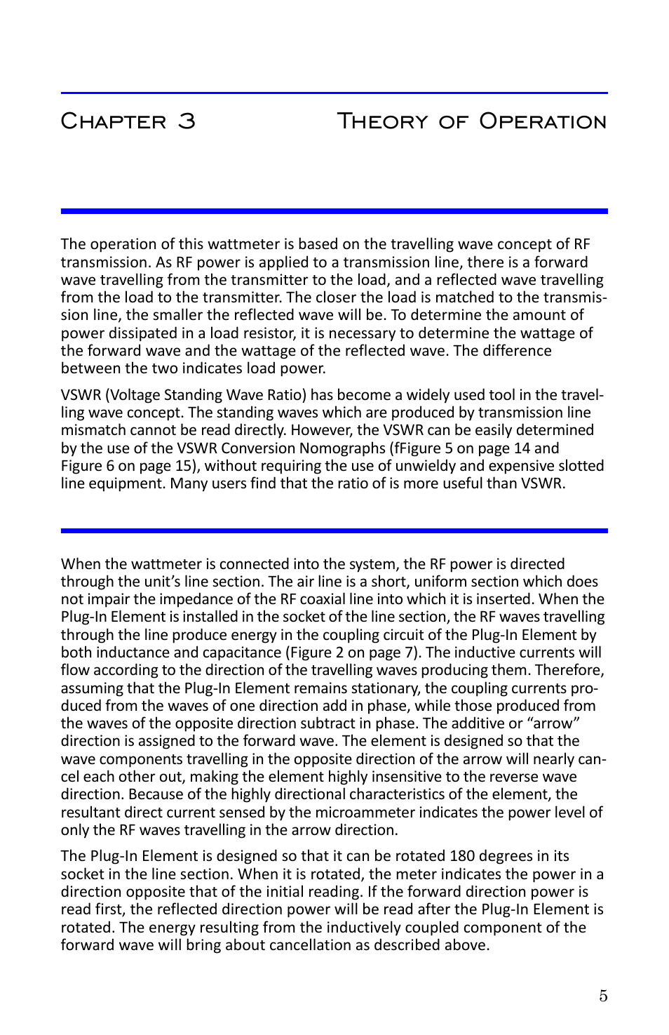 Chapter 3 theory of operation, Traveling wave viewpoint, Coupling circuit | Traveling wave viewpoint coupling circuit | Bird Technologies 4314B User Manual | Page 17 / 46